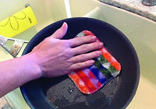 Skoy Bundle  2-Pack Scrub  and 4-Pack Swedish Dishcloth  Reusable Cleaning Products for Kitchen and Household  Planet-Friendly  Dishwasher Safe Soft Scrub  Monochromatic Colors - Image 4